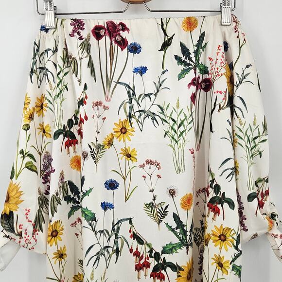 NWT Anthropologie Bailey 44 Women's Botanical Off The Shoulder Dress Size MP - Picture 4 of 9